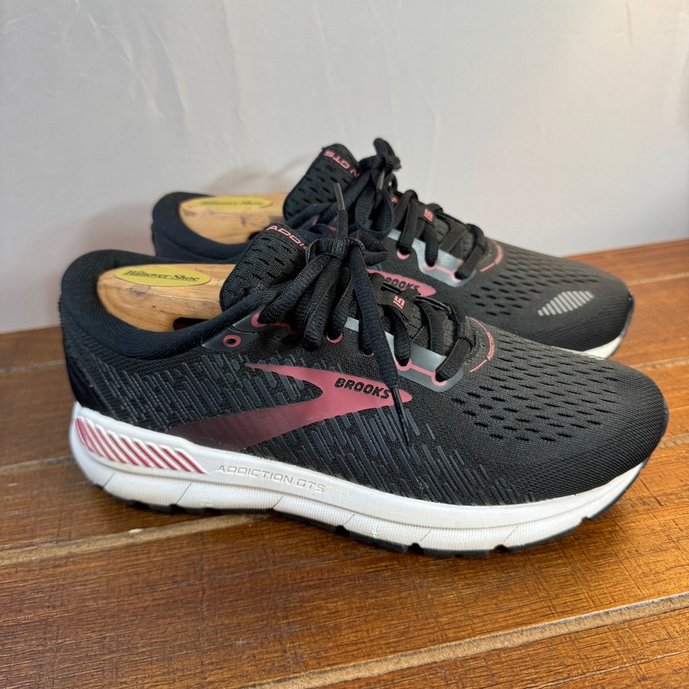Brooks Addiction GTS 15 Women's Running Shoes Black Pink Size‎ 6.5